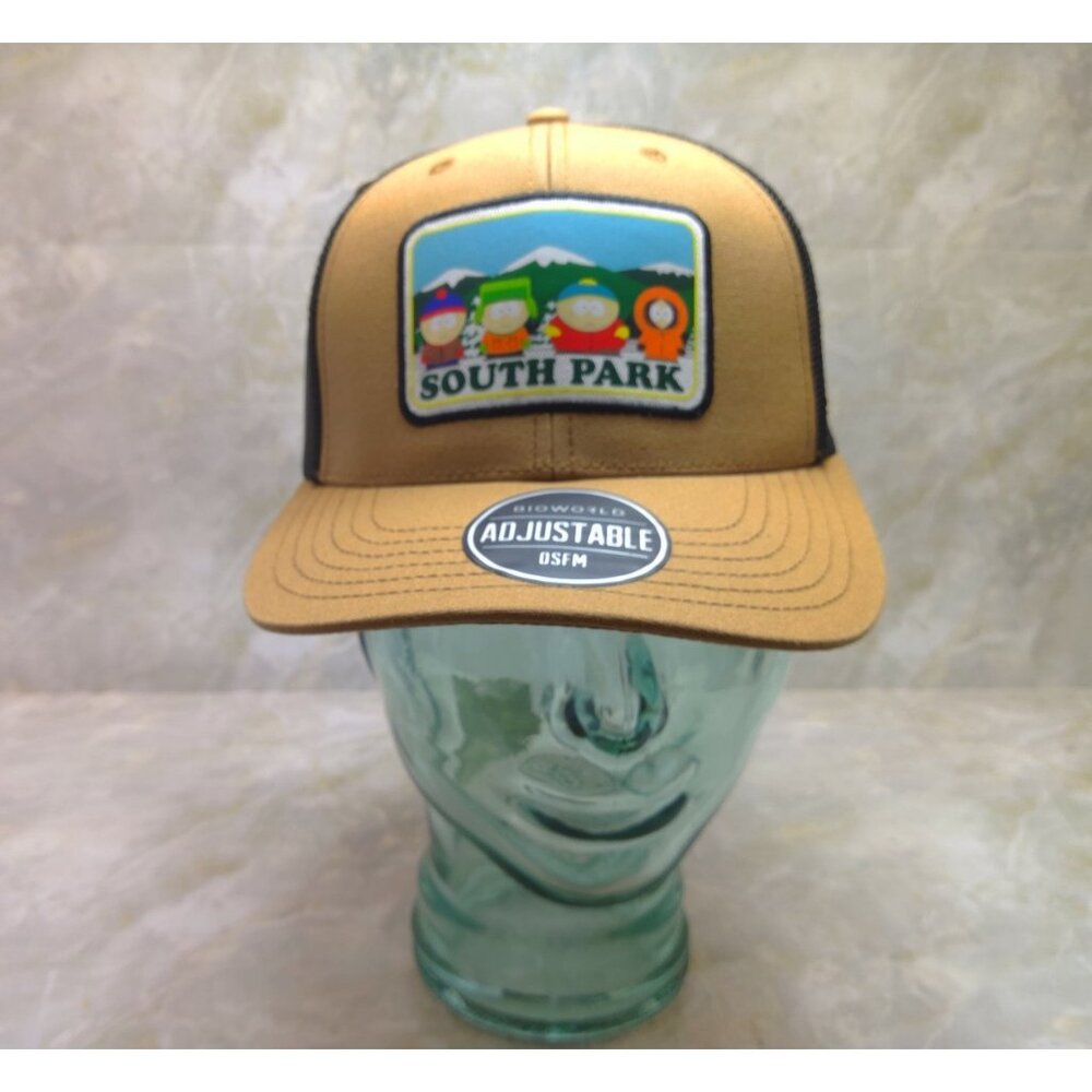 South Park Hat Cap Snapback New Adjustable Headwear Vented Black Tan